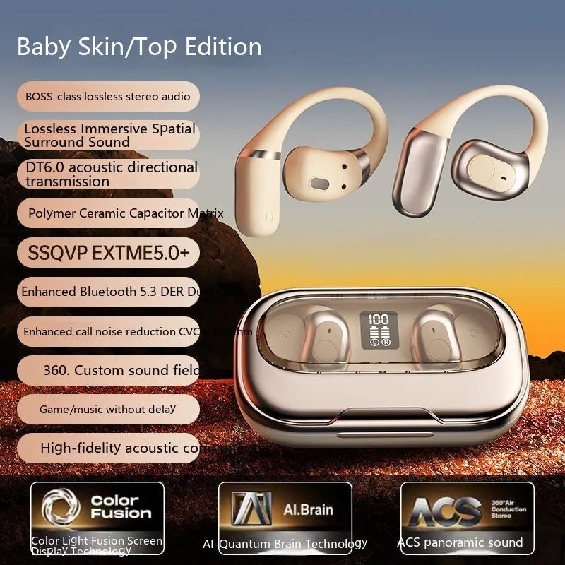 Ear-mounted Sports Bluetooth Headset Large Power And Long Battery Life - Bellarte Enchanté Ear-mounted Sports Bluetooth Headset Large Power And Long Battery Life